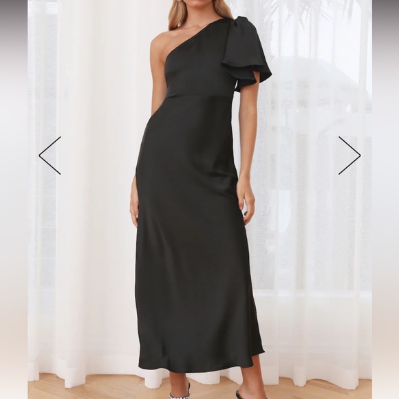 Satin Maxi Dress - Picture 1 of 5